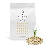 MOOWY Shade & Sun Dürreresistente Rasensamen für Schatten & Sonne 100 m² - Mehrjährige Qualität-Rasen mit Biostimulanz-Beschichtung für 38% mehr Keimung - Mit Rotschwingel und Wiesen-Rispengras