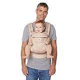 Ergobaby Omni Dream Babytrage für Neugeborene bis Kleinkinder, SoftTouch, Baumwolle, mit verbesserter Lendenwirbelstütze (3,2–20,4 kg), natürliche Punkte