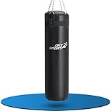 ArtSport Boxsack Set 30 kg gefüllt, Box Set mit 4-Punkt-Stahlkette & Karabinerhaken für Erwachsene, Boxsack hängend 120 cm für Boxen & Kickboxen