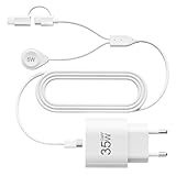 2024 3in1 Multi USB-C Schnell-Ladekabel(1.5M) für Apple Watch iPhone, 35W GaN Schnell-Ladegerät für Apple Watch Ultra/9/8/7(5W)+iPhone 16/15/14(27W)+Galaxy S24/S23(35W)+iPads[Reise Essentials]