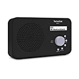 TechniSat VIOLA 2 - tragbares DAB Radio (DAB+, UKW, Lautsprecher, Kopfhöreranschluss, zweizeiliges Display, Tastensteuerung, klein, 1 Watt RMS) schwarz