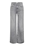 ONLY Damen ONLJUICY HW Wide Leg REA707 DNM NOOS Jeans, Medium Grey Denim, 30W x 30L