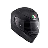 AGV K5 S ECE 22-05 Solid Motorrad Integralhelm ECE 22-05 aus Carbon-Glasfaser, mit Sonnenblende, Matt Schwarz, ML