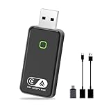 2024 Wireless Android Auto und Carplay Wireless Adapter, Wireless 2 in 1 Konvertieren Wired Android Auto/Carplay in kabellos Unterstützung OTA, Typ-C/USB Plug & Play, Mini & stabil