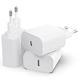 25W USB C Adapter, 3er Pack USB c ladegerät für iPhone 16 15 14 Plus Pro Max 13 12 11, Pad,PD 3.0 iPhone schnellladegerät, Ladestecker iPhone Power Adapter USB stecker USB C Netzteil(Ohne Ladekabel)