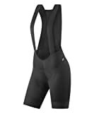 Gonso SQlab GO Bib W, Kurze Damen Träger-Radhose, Tights mit ergonomischem SQlab Sitzpolster, Innovative Schnittführung ohne Seitennaht, Enganliegende Passform, Schwarz, Gr. 36