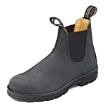 BLUNDSTONE Classic 587, Unisex-Erwachsene Chelsea Boots, Schwarz (Rustic Black Rustic Black), 40 EU, 6.5 UK