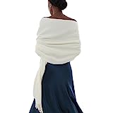 Schal Ivory Stola Festlich Fur Abendkleid Pashmina Schals Tücher für Damen Winter