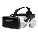 VR-Headset, Virtual-Reality-Brille, VR-Brillen-Set für iPhone 15, 14, 13, 12, Pro Max Plus, Samsung Galaxy S24, S23, S22, S21 Edge usw., iOS, Android-Smartphone für Erwachsene und Kinder