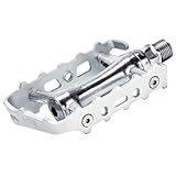 NC-17 Trekking Pro Pedale Pro Aluminium Trekking Pedale / Fahrrad Pedale MTB / Mountainbike Pedal / mit Reflektoren / Kugellager + Cr-Mo Achse / Gewicht 251g pro Paar, silber