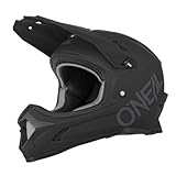 O'NEAL | Mountainbike-Helm | Kinder | MTB Downhill | ABS Schale, Lüftungsöffnungen für optimale Belüftung & Kühlung, Robustes ABS | Sonus Youth Helmet Solid | Schwarz | Größe L