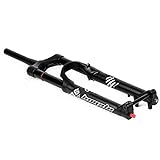 MZP 27,5 29 Zoll Mountainbike Gabel DH AM MTB Gabel 36 Federweg 160mm Fahrradluftfederung Kegel 1-1/2" MTB Scheibenbremsgabel Steckachse 15 * 110mm Handsteuerung (Color : Black, Size : 29inch)