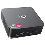 NiPoGi AM16 Mini PC ΑΜD Ryzen 5 PRO 5675U(Besser als 5560U/5600U,6C/12T, Max.4,3GHz),Mini Computer 32GB Dual Channels+512GB M.2 NVME SSD,WiFi6/BT5.2/Triple Display Desktop PC 4K@60Hz/HDMI+Typ-C