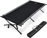 EVER ADVANCED Feldbett Klappbar XXL 300KG Belastbar Klappbett Groß & Breit 214cm x106cm Stabiles Campingbett für Camping Reisen Indoor Outdoor Strand und Garten