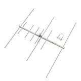 HYS Dual-Band 9,5/11,5 dBi 100 W Yagi-Antenne 8-Element-Strahl 2 Meter / 70 cm VHF/UHF-Yagi-Außenantenne mit U-Bolzen für 144/430 MHz Ham Mobile Digitalradio/Repeater (TC-YG08UV)