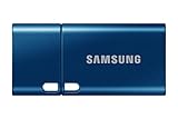 Samsung USB-Stick, USB-C, 256 GB, 400 MB/s Lesen, 110 MB/s Schreiben, USB 3.1 Flash Drive für Notebooks, Tablets und Smartphones, Blue, MUF-256DA/APC