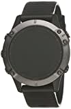 Garmin Fenix GPS-Uhr, 6 Sapphire, Multisport, Carbon-Grau mit schwarzem Band, 47mm