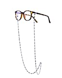 GERNEO® - Toronto – Maskenhalter & Brillenkette Silber - korrosionsbeständig – einzigartig hochwertige Brillen Kette & Brillenband für Sonnenbrille & Lesebrille - Brillenkette mit Karabiner