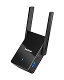 BrosTrend AX3000 WiFi 6 WLAN Bridge, Universal WLAN zu LAN Adapter Gigabit Port, Dual Band 2402Mbit/s 5GHz & 574Mbit/s 2.4GHz, Wireless WLAN LAN Adapter für Drucker, TV, Computer, Xbox, Spielkonsole