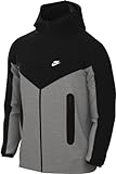 Nike FB7921-064 Tech Fleece Sweatshirt Herren DK Grey Heather/Black/White Größe M