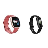 Fitbit Versa 4 by Google – Smartwatch Damen/Herren Fitness-Tracker mit integriertem GPS und Telefonfunktion & Inspire 3 by Google –Gesundheits- & Fitness-Tracker Damen/Herren - Herzfrequenzmessung