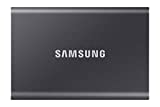 Samsung Portable SSD T7, 2 TB, USB 3.2 Gen.2, 1.050 MB/s Lesen, 1.000 MB/s Schreiben, Externe SSD Festplatte für Mac, PC, Smartphone und Spielkonsole, Grau, MU-PC2T0T/WW