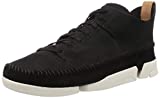 Clarks Originals Herren Trigenic Flex Sneaker, Schwarz (Black Nubuck), 39.5 EU