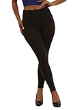 ShoSho Damen Skinny Pants Slim Fit Hose mit Taschen und Reißverschlüssen - Schwarz - Klein