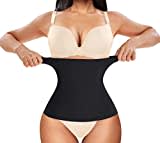 Bingrong2 in 1 Postpartale Unterstützung Taillenmieder, Damen Stark Formend Bauchweg Unterbrust Korsett Recovery Bauch Taille Taillenformer Shaper Korsagen Shapewear, Schwarz, S