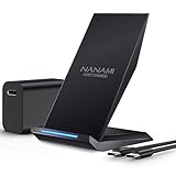 Fast Wireless Charger, NANAMI Qi kabelloses Ladegerät (mit USB C ladegerät 20W PD Adapter) für Apple iPhone 16 15 14 13 12 Pro Max Xr Xs, 10W Induktive Ladestation für Samsung Galaxy S24 S23 S22 S21