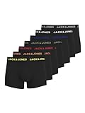 JACK & JONES 7er-Pack Herren Trunks – Bequeme, Elastische Unterhosen – Jersey Baumwoll-Mix, Atmungsaktiv & Stretch – Perfekt für Alltag & Sport