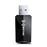 USB WLAN Stick for PC - Nineplus 1300Mbps WLAN Stick 5G 2.4G WLAN Adapter PC Internet Stick USB 3.0 USB WLAN Stick for Win11/10/7 WLAN USB Stick for Desktop PC Laptop Internet Network WLAN Adapter PC