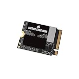 Corsair MP600 CORE Mini 1TB M.2 NVMe PCIe x4 Gen4 2 SSD - M.2 2230 - Bis zu 5.000 MB/s Sequentielles Lesen - High-Density QLC NAND - Für Steam Deck, ASUS ROG Ally, Microsoft Surface Pro - Schwarz