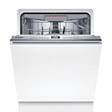 Bosch SBV6YCX02E, Serie 6, Smarter XXL-Geschirrspüler Vollintegriert, 60 cm, Besteckschublade, Spülmaschine Made in Germany, Zeolith Trocknung, besonders leise, höhenverstellbarer Oberkorb, AquaStop