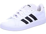 adidas Damen Grand TD Lifestyle Court Casual Shoes Sneakers, Ftwr Weiß/Core Schwarz/Ftwr Weiß, 39 1/3 EU