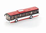 siku 3734, Stadtbus, 1:50, Metall/Kunststoff, Öffenbare Türen, Rot/Weiß