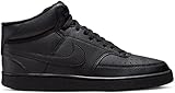 Nike Herren Court Vision Mid Next Nature Sneaker, Black/Black-Black, 45 EU