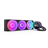 NZXT Kraken Elite 360 RGB - AIO CPU-Flüssigkeitskühler - 360-mm-Radiator - F360 RGB Core-Lüfter - Anpassbares 2,72"-IPS LCD - Turbine Pump - Intel LGA 1700, 1200/115X, 1851 - AMD AM5, AM4 - Schwarz