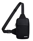 WATERFLY Umhängetasche Crossbody Brusttasche Schultertasche: Sling Bag Tasche Herren Klein Handtasche Crossover Crossbag Schulter Männer Handy Bauch Sportarten Wandern