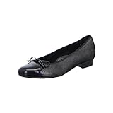 ARA Damen Bari Ballerina, SCHWARZ, 43 EU Schmal