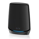 NETGEAR Satellite Orbi Tri-Band WiFi 6 (RBS860B) – kompatibel mit Ihrer Orbi WiFi 6-Basis, fügen Sie bis zu 230 m², für WLAN-Geschwindigkeiten von bis zu 6 Gbit/s | WiFi 11AX Mesh AX6000