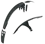 SKS GERMANY MUDROCKER SET Schutzblech-Set für Mountainbikes (Fahrradzubehör aus schlagfestem Hochleistungskunststoff, innovative Befestigung, effektiver Spritzschutz), schwarz