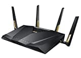 ASUS RT-AX88U WLAN Gaming Router (AX6000 WiFi 6 Standard, MU-MIMO, OFDMA, AiProtection, Gaming Engine, Adaptive QoS, 8x Gigabit, USB 3.1)