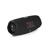 JBL Charge 5 Bluetooth-Lautsprecher in Schwarz – Wasserfeste, portable Boombox mit integrierter Powerbank – Eine Akku-Ladung für bis zu 20 Stunden kabellosen Musikgenuss