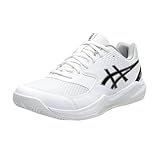 ASICS Herren Gel-Dedicate 8 Clay Sneaker, White/Black, 44.5 EU