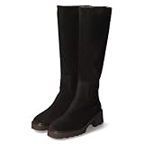 Brunate Damen Winterstiefel Schwarz Rauleder, Größe:38, Farbauswahl:schwarz