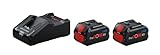 Bosch Professional 18V System Starter-Set: 2x ProCORE 18V 8.0Ah Akku + Ultraschnellladegerät GAL 18V-160