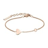 Liebeskind LJ-0511-B-20 Damen Armband Herz Edelstahl Rose 20 cm