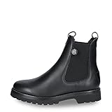 Panama Jack Damen francesca igloo Chelsea Boot, Schwarz, 40 EU