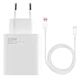 Für Original Xiaomi Hyper Charge Ladegerät 120W, Turbo Charger 67W, 33W Schnellladegerät Netzteil mit USB C Ladekabel 6A, MDY-13-EE für Xiami Mi, Poco, Redmi Note, Tablet, Laptop